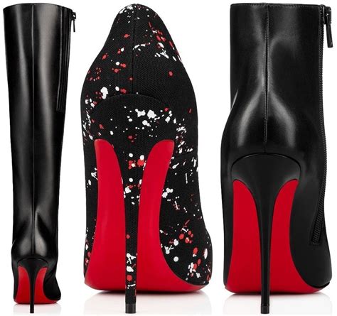 famous shoes with red soles.